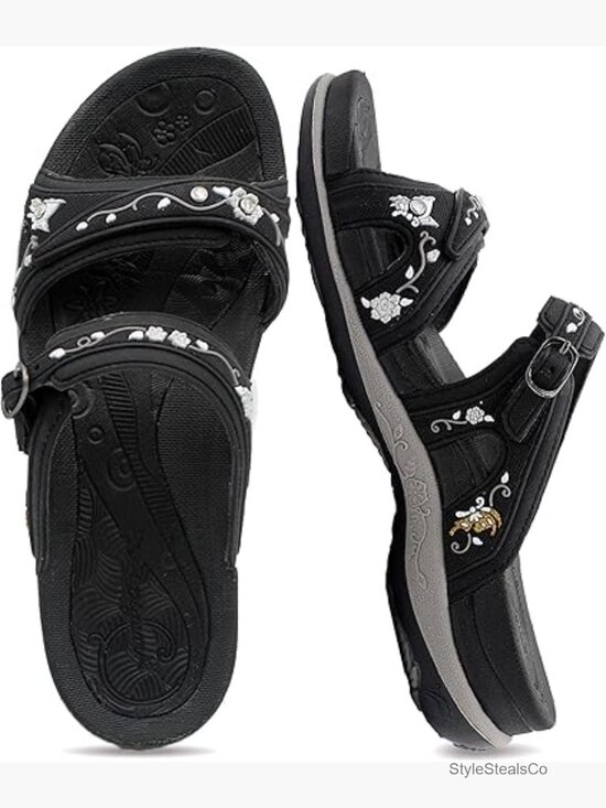 Comfort Walking Slide Sandals Arch Support Waterproof Non-Slip display picture 1